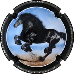 Marcel-Vezien-Cheval-contour bleu-clair -num SERIE