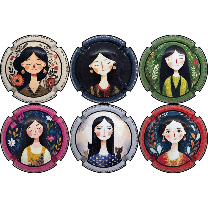 Picard-Pascal-n°A2 Femme-serie de 6