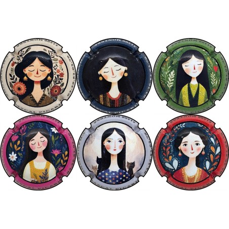 Picard-Pascal-n°A2 Femme-serie de 6